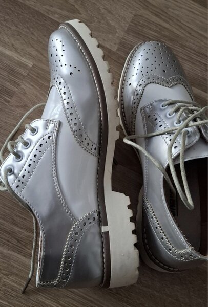 Vand pantofi eleganti de dama din piele, culoare argintie,Energy Vera Pelle