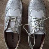 Vand pantofi eleganti de dama din piele, culoare argintie,Energy Vera Pelle